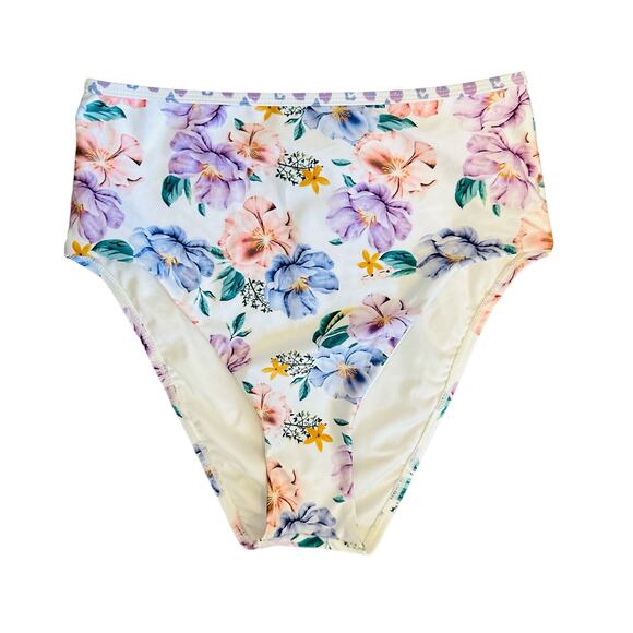 Chelsea & Violet Floral 2 Piece Swimsuit M - Picture 4 of 7